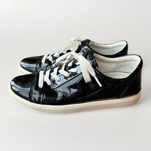 Ecco Women’s Black Patent Leather Shoes Size 7.5 Sneakers